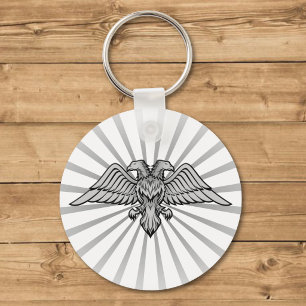 Two headed eagle key ring