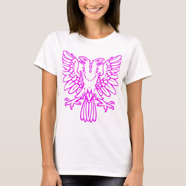Two Headed Eagle - Magenta T-Shirt (Front)