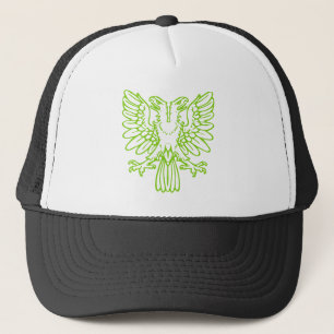 Two Headed Eagle - Martian Green Trucker Hat
