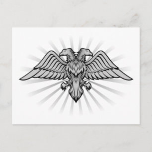 Two headed eagle postcard