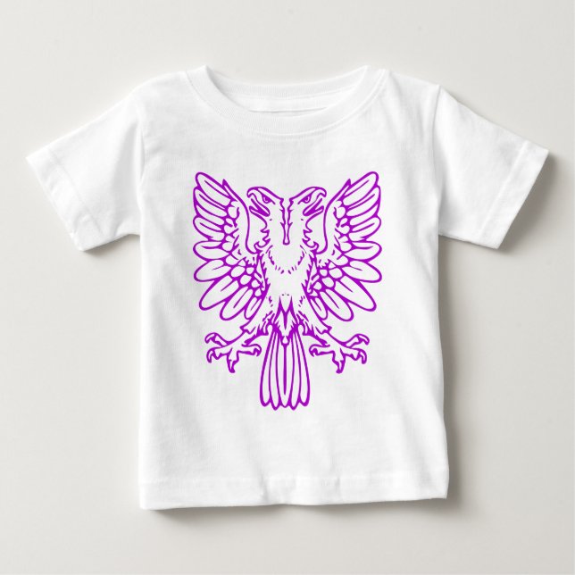 Two Headed Eagle - Purple Baby T-Shirt (Front)