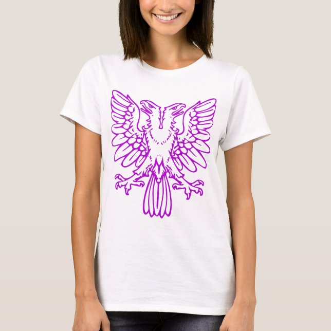 Two Headed Eagle - Purple T-Shirt (Front)