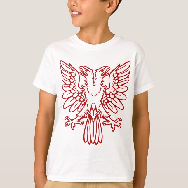 Two Headed Eagle - Ruby Red T-Shirt (Front)