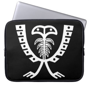 Two Headed White Eagle Laptop Sleeve
