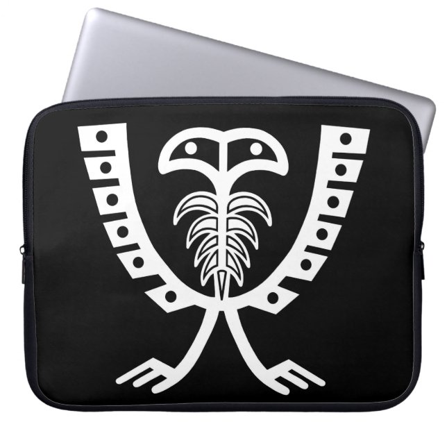 Two Headed White Eagle Laptop Sleeve (Front)