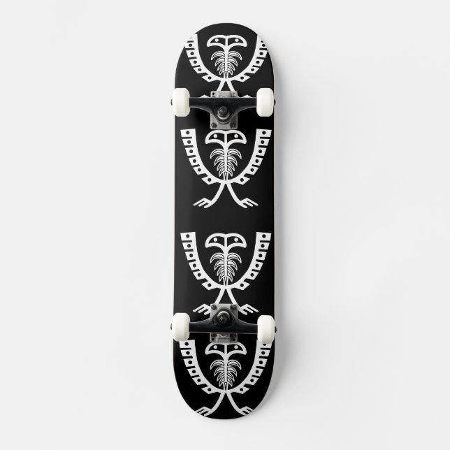 Two Headed White Eagle  Skateboard (Front)