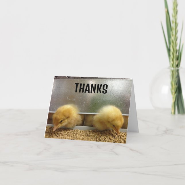 two heads thanks thank you card (Front)