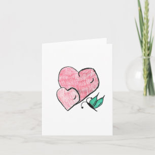 Two Hearts and a Butterfly  Card