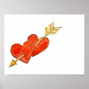 Two hearts - arrow 2011 poster