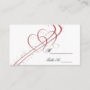 Two Hearts as One Place Card