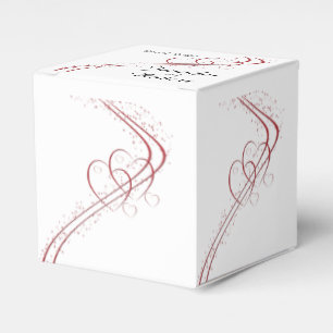 Two Hearts as One Wedding Favour Box