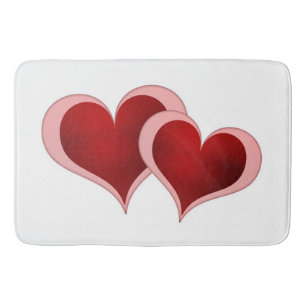 Two Hearts Bath Mat