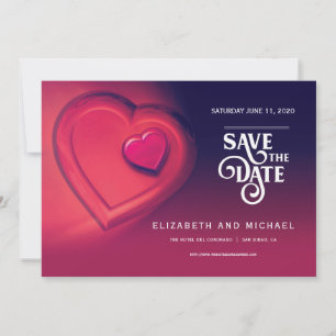 Two Hearts Beating As One (Version 1) Save The Date