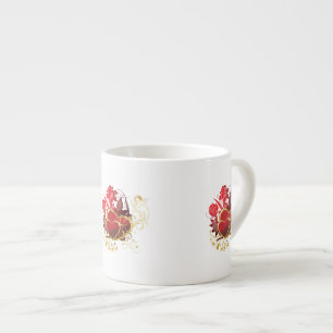 Two Hearts Bouquet Espresso Cup