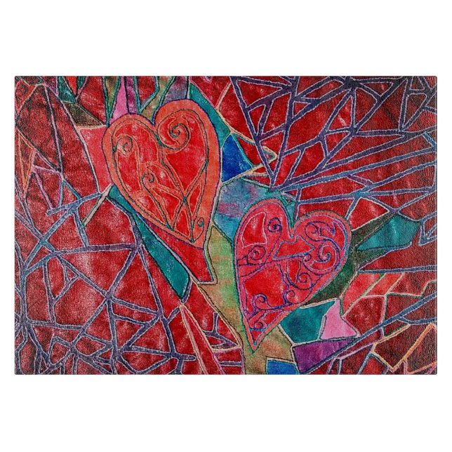 Two hearts cutting board (Front)