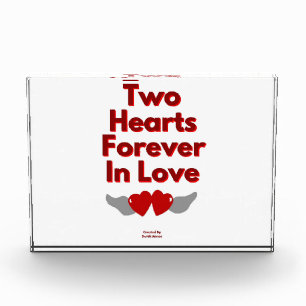 Two Hearts Forever In Love Horizontal Photo Block