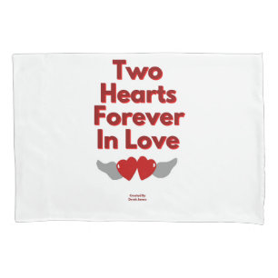 Two Hearts Forever In Love Standard Pillowcase