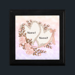 Two Hearts Gift Box<br><div class="desc">Two Hearts gift box ,   t-shirts and gifts by ArtMuvz Illustration. Matching hearts apparel and gifts , Valentine apparel. TO PERSONALIZE add your name,  or add text instead.</div>