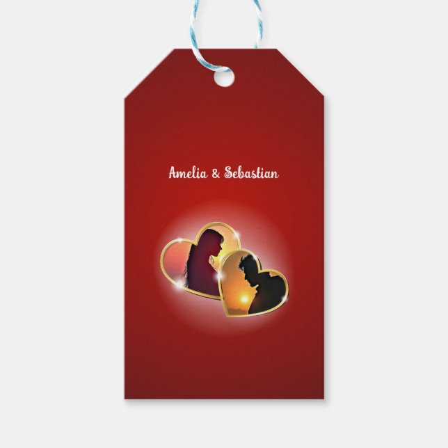 Two hearts gift tags (Front)