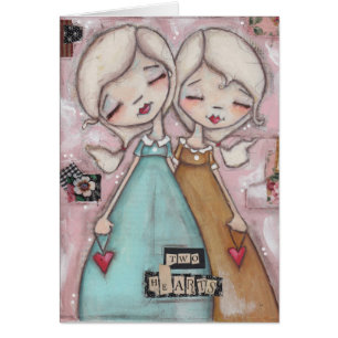 Two Hearts - Greeting Card
