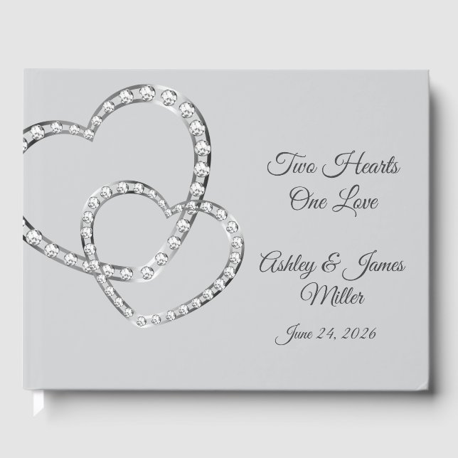 Two Hearts Guest Book (Front)