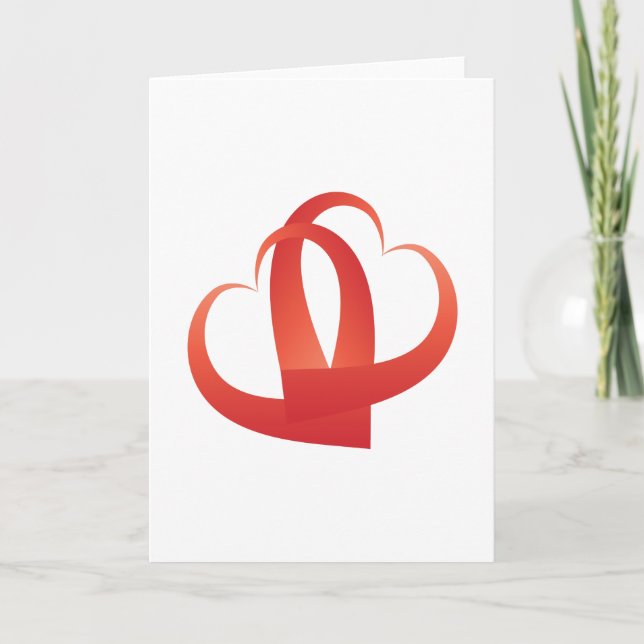Two hearts holiday card (Front)