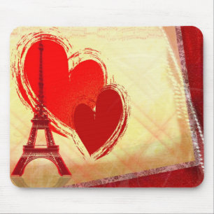 Two hearts in Paris Mouse Pad