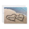 Two Hearts In The Sand Beach Wedding Invitation