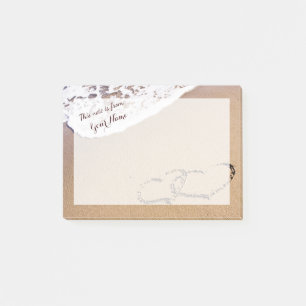 Two Hearts In The Sand Post-it Notes