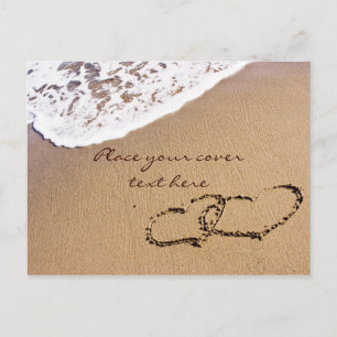 Two Hearts In The Sand Postcard