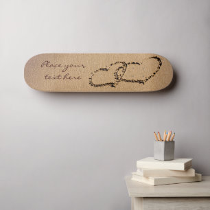 Two Hearts In The Sand Skateboard