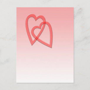 Two Hearts Joined As One Postcard