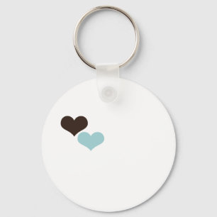 Two Hearts Key Ring