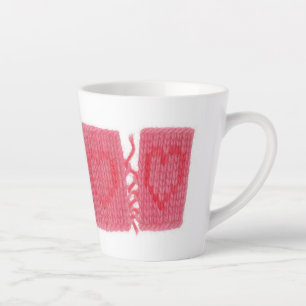 TWO HEARTS KNIT Latte Mug