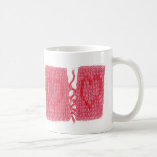 TWO HEARTS KNIT White Mug
