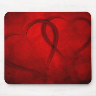 Two hearts mouse pad