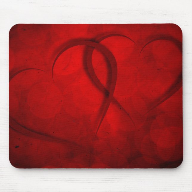 Two hearts mouse pad (Front)