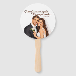 Two Hearts One Flesh Hand Fan
