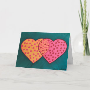Two Hearts Overlap Card