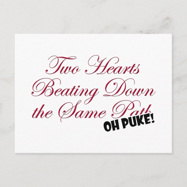 Two Hearts Postcard (Front)