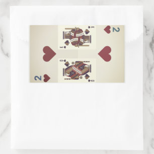 Two Hearts - Queen & King Rectangular Sticker