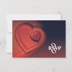 Two Hearts RSVP (Version 1) Card