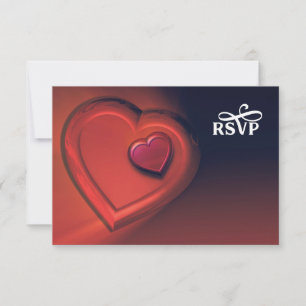 Two Hearts RSVP (Version 3) Card