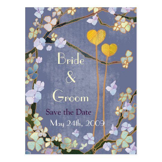 Two Hearts: Save the Date Wedding Postcards