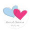 Two Hearts Sticker Labels
