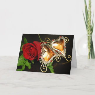 Two Hearts Thank You Card