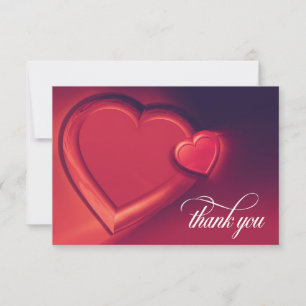 Two Hearts Thank You Card (Version 1)