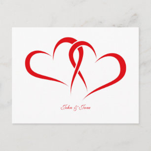 Two Hearts Together partner design Postcard