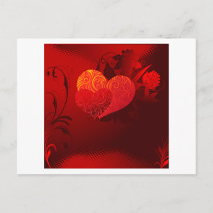 Two Hearts Valentine Holiday Postcard