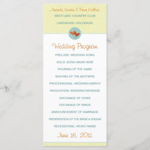 Two Hearts Wedding Programs